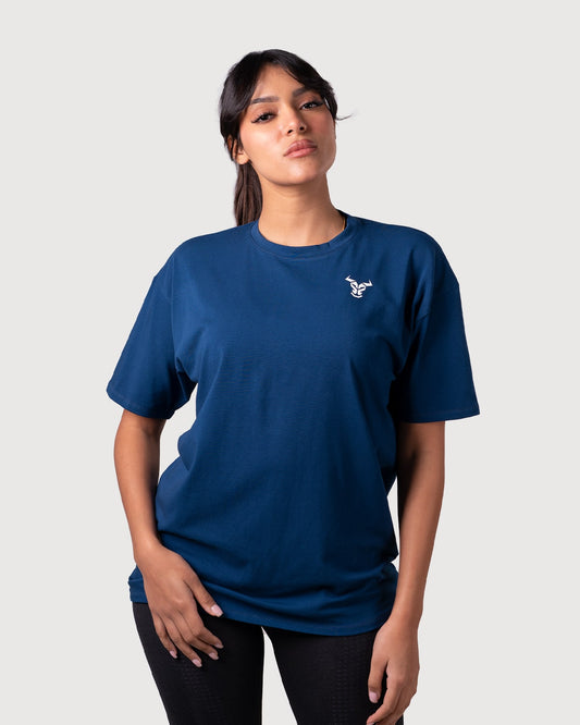 Essential T-shirt Femme Oversize - Marine 