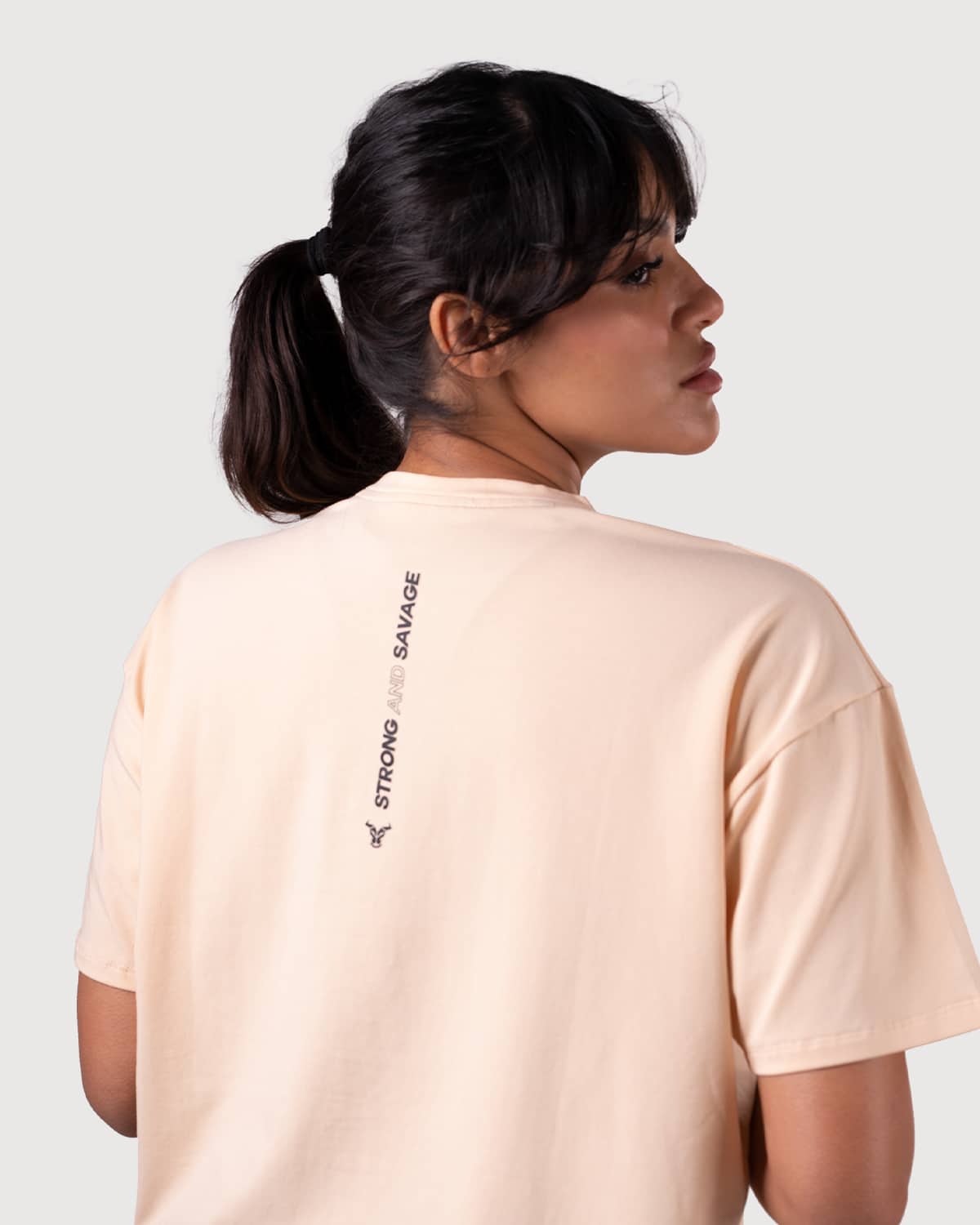 Essential Oversized Women T-shirt - Cream
