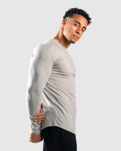 Essential Long Sleeve - Grey Marl