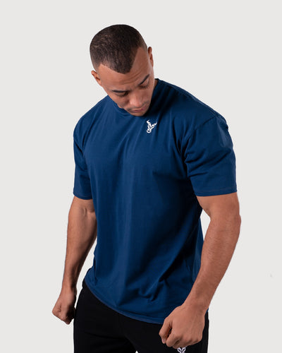 ايسنشال أزرق - تي شيرت كبير الحجم