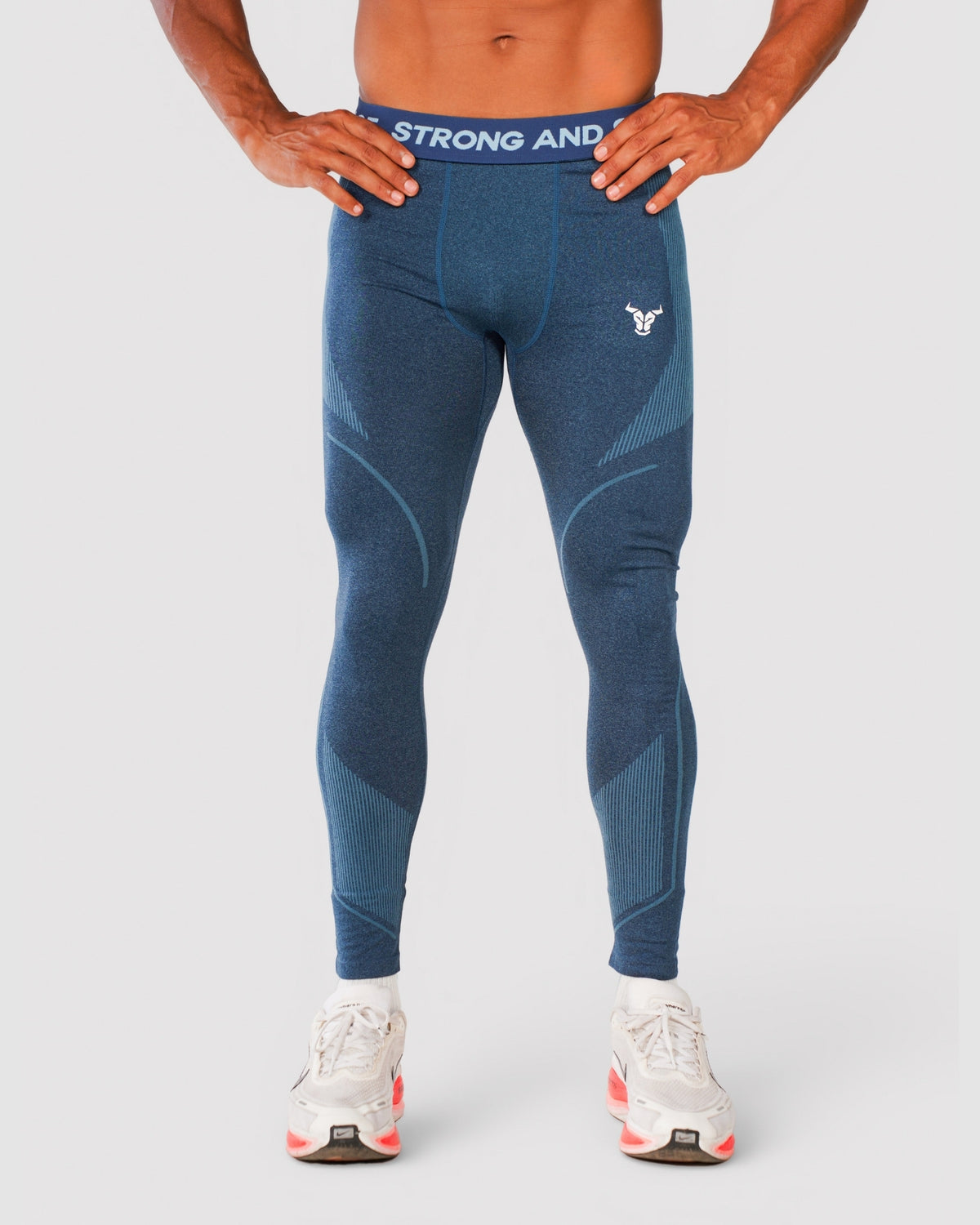 Progress Seamless Leggings - Navy Marl