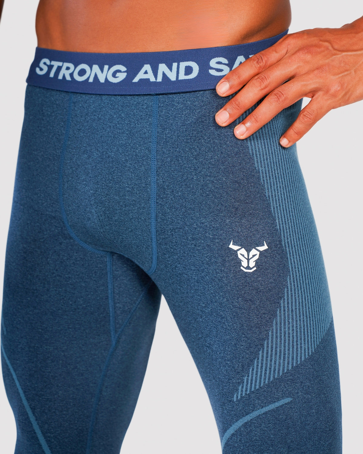 Progress Seamless Leggings - Navy Marl