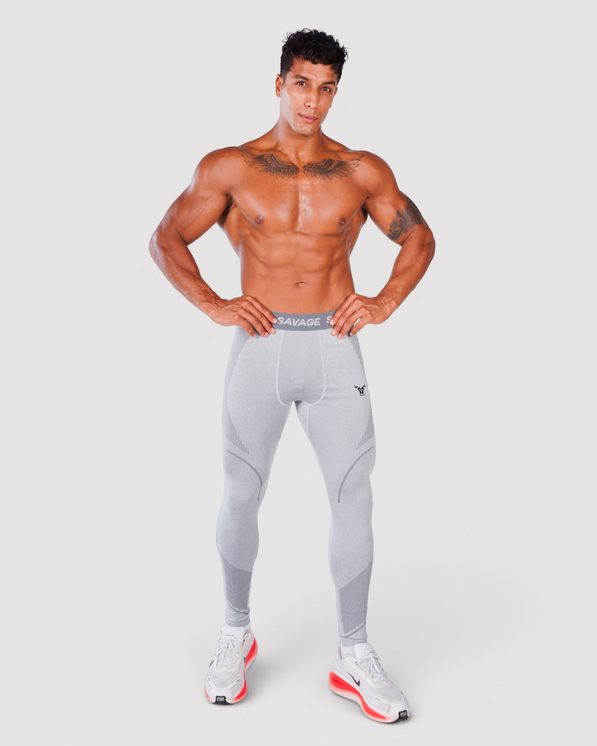 Progress Seamless Leggings - Grey Marl