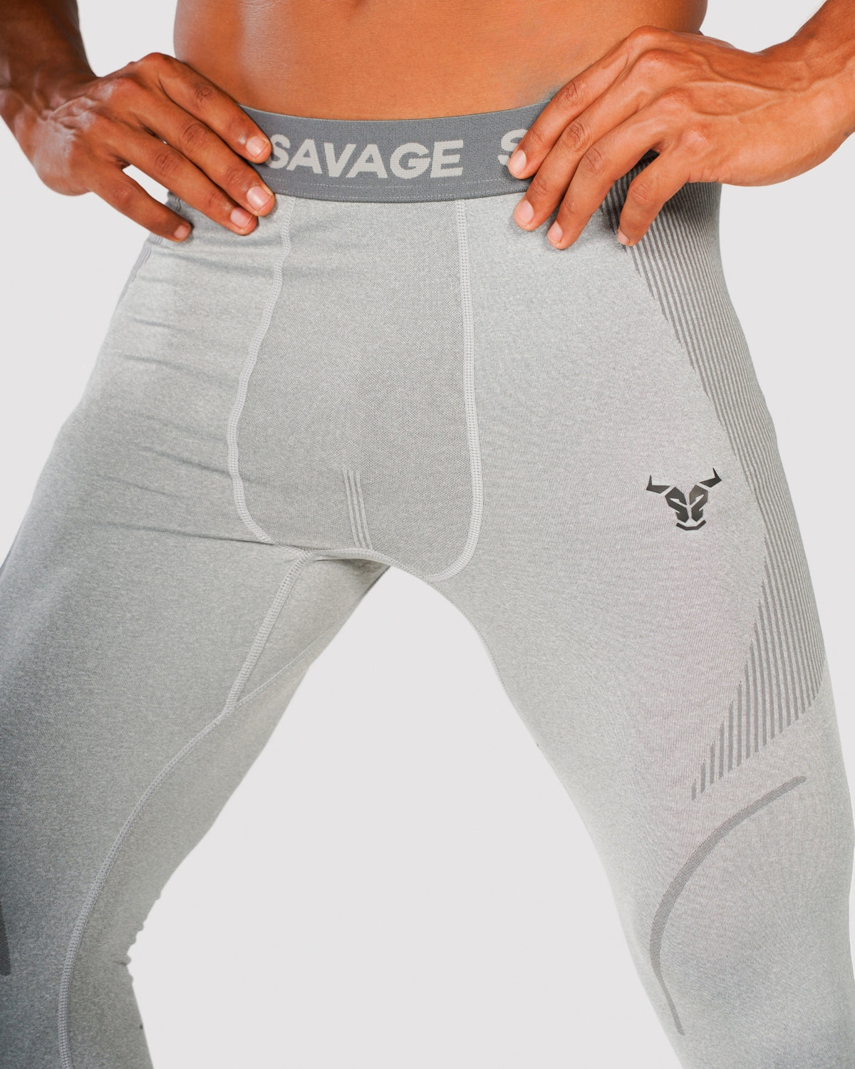 Progress Seamless Leggings - Grey Marl