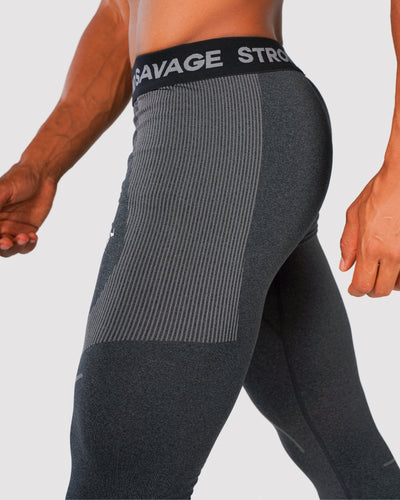 Progress Seamless Leggings - Black Marl