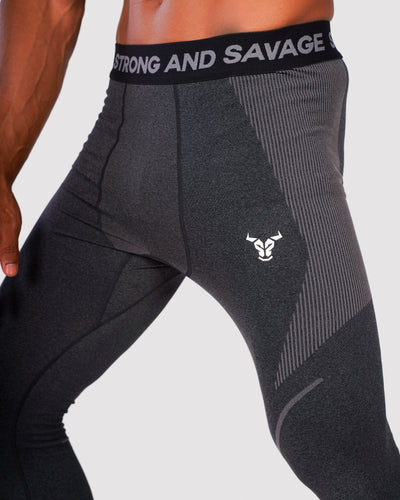 Progress Seamless Leggings - Black Marl