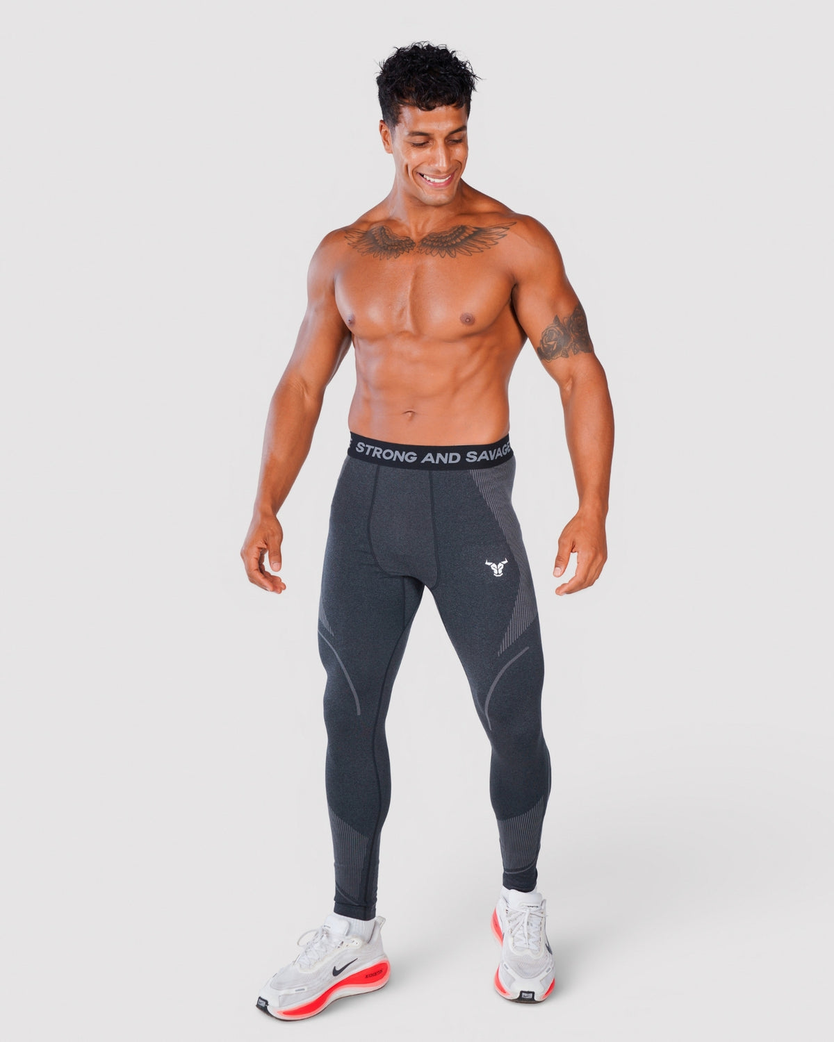 Progress Seamless Leggings - Black Marl
