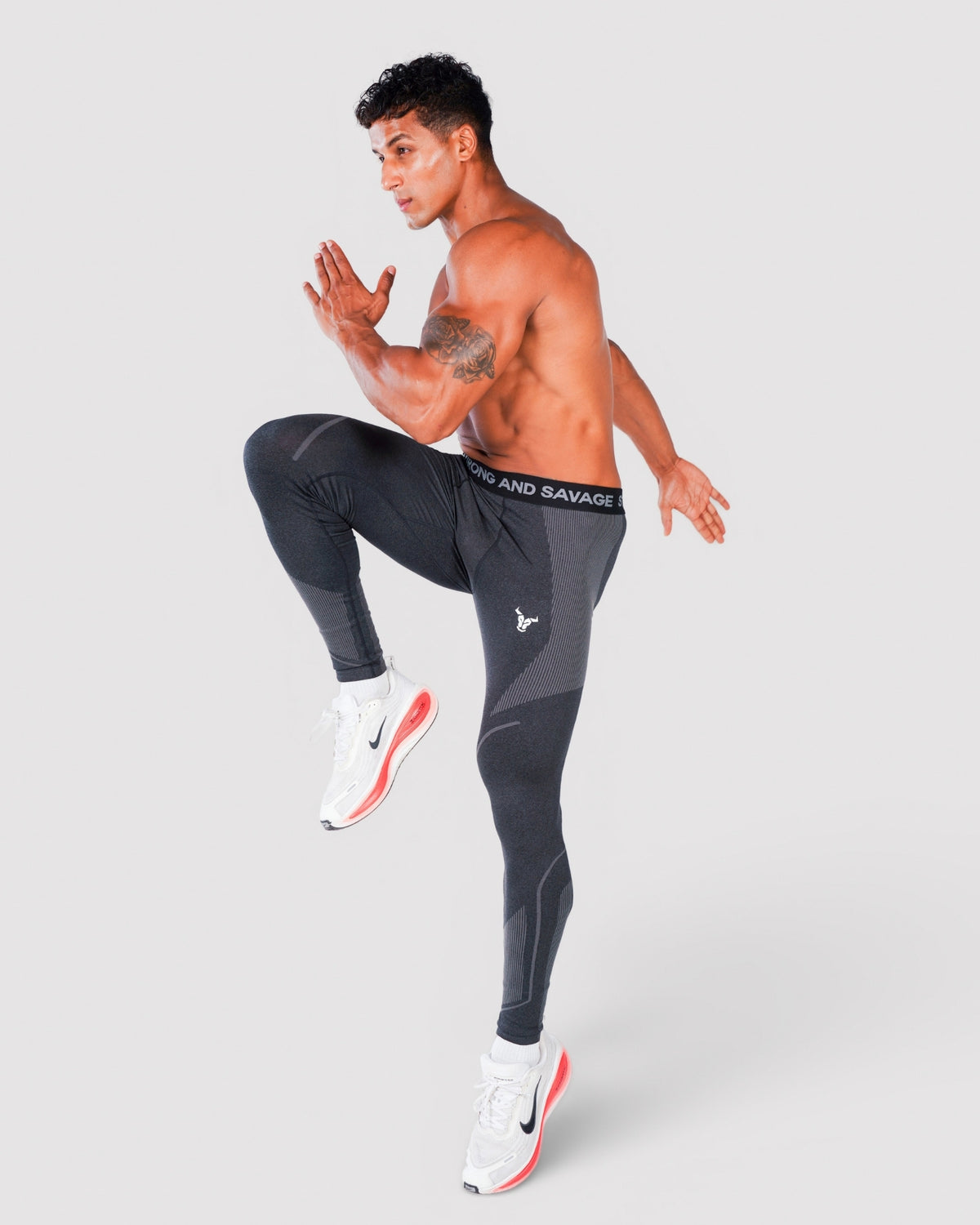 Progress Seamless Leggings - Black Marl