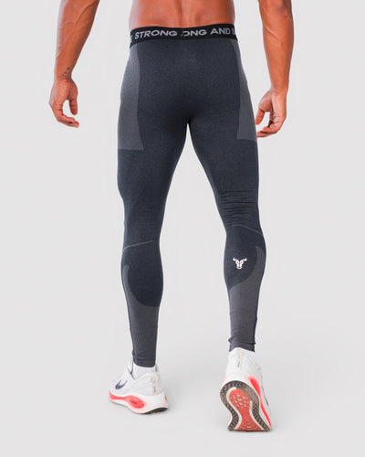 Progress Seamless Leggings - Black Marl
