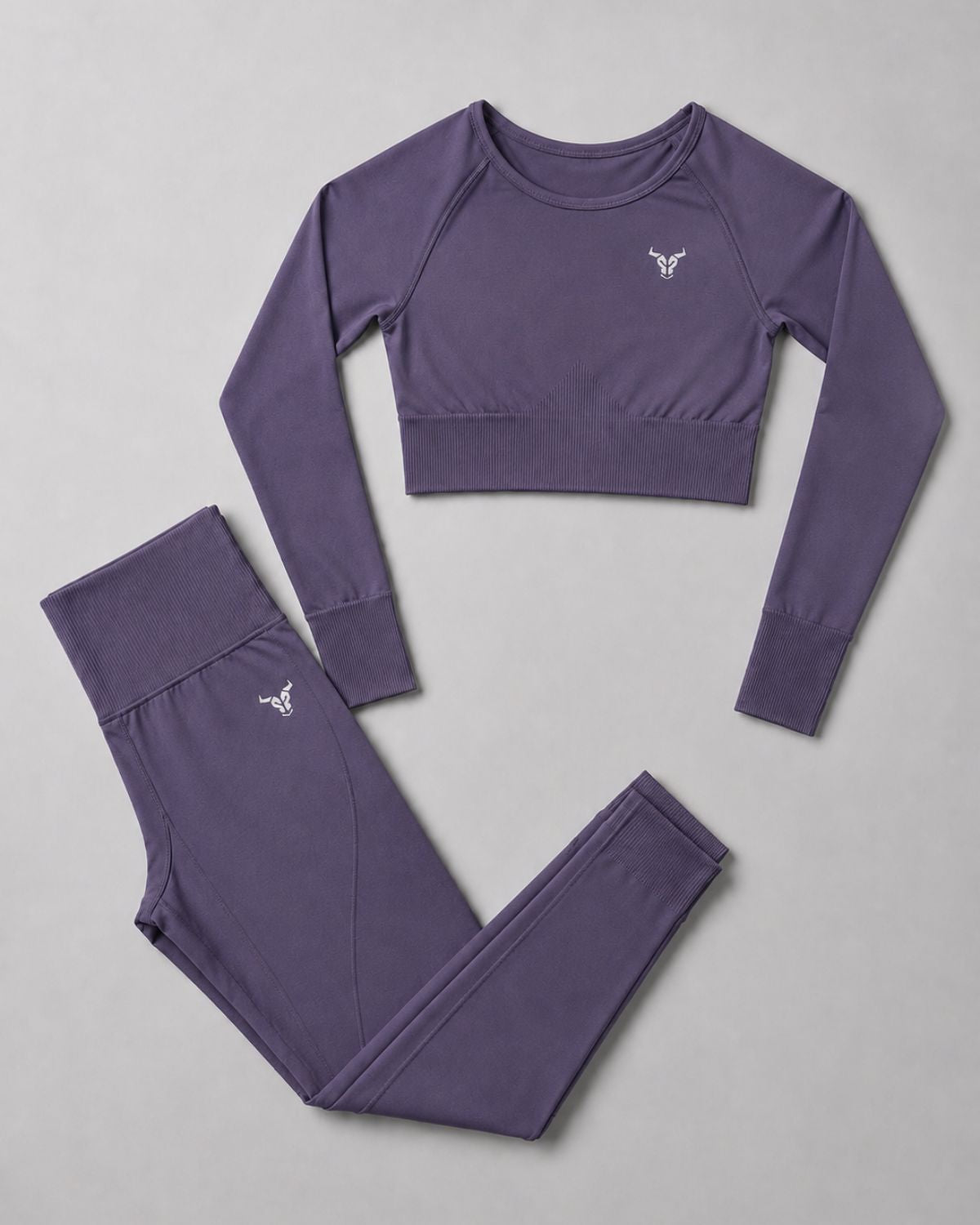 Crop Top & Leggings - Smokey Grey