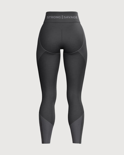 Progress Seamless Leggings - Black Marl