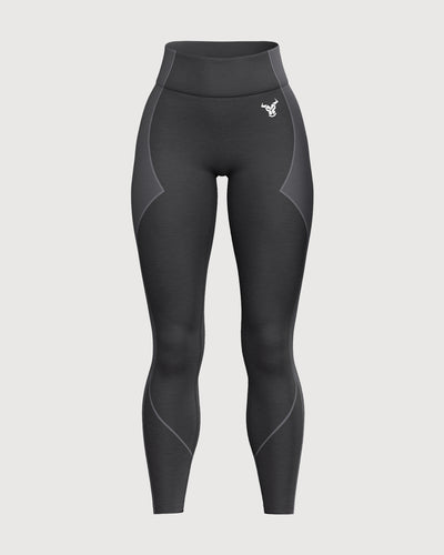 Progress Seamless Leggings - Black Marl