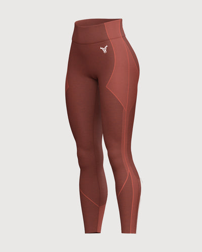 Progress Seamless Leggings - Coral Marl