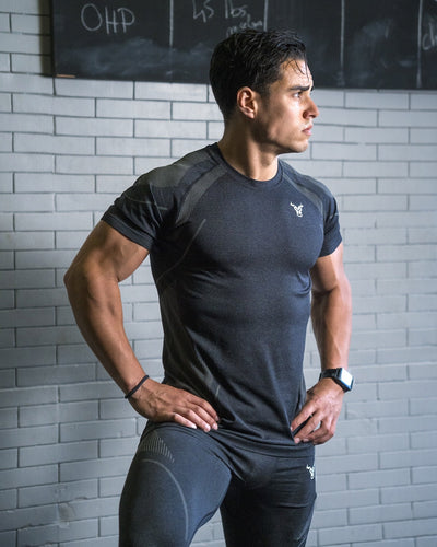 Progress Seamless T-shirt - Black Marl