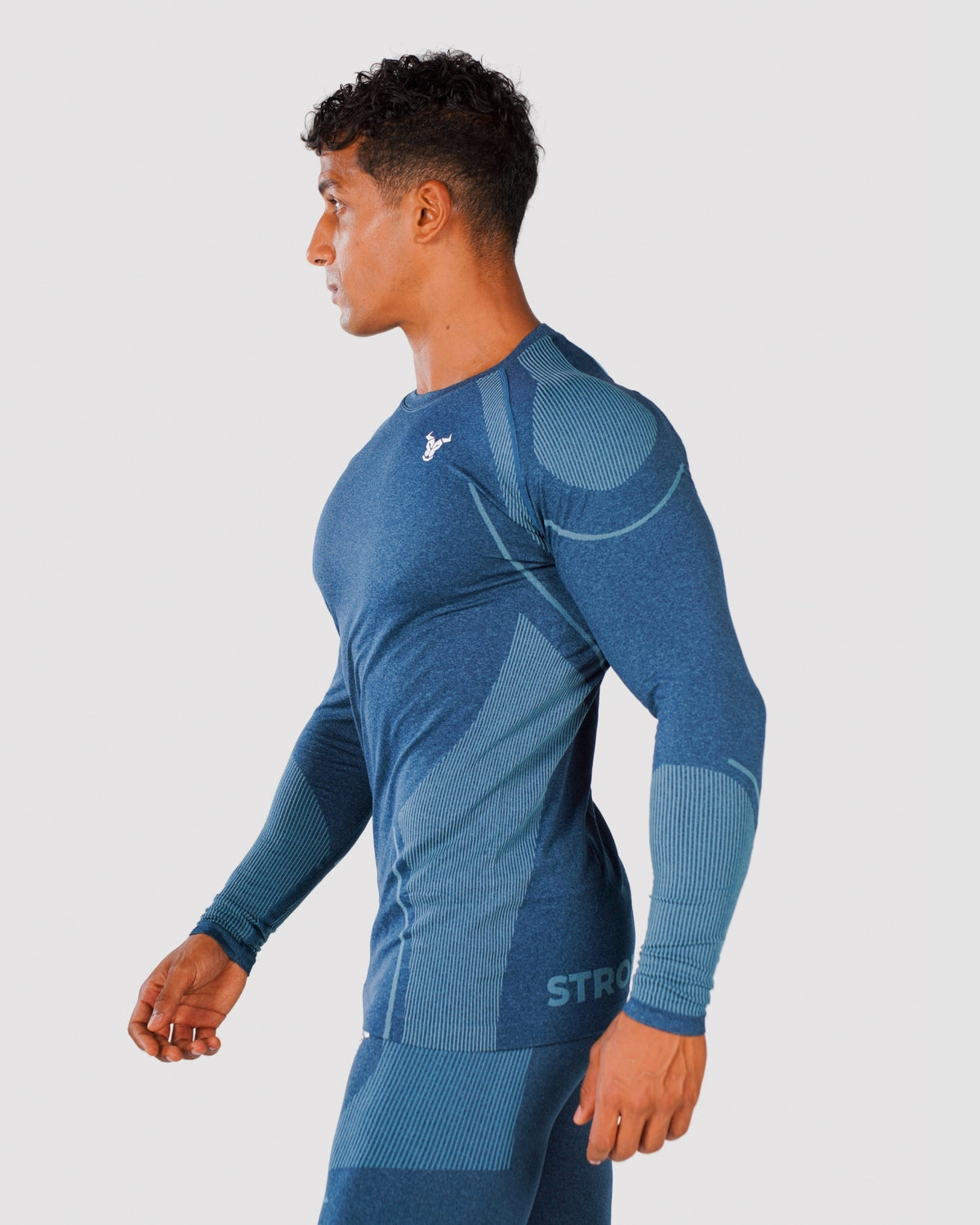 Progress Seamless Long Sleeve - Navy Marl