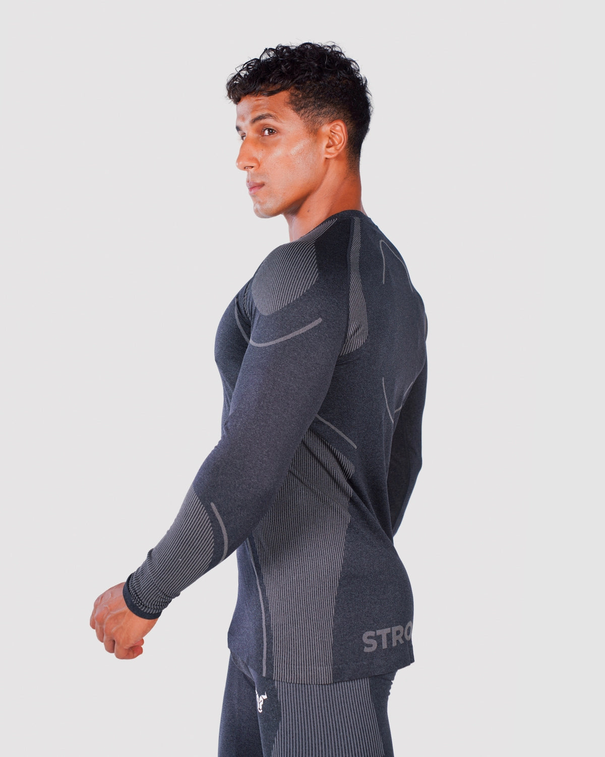Progress Seamless Long Sleeve - Black Marl