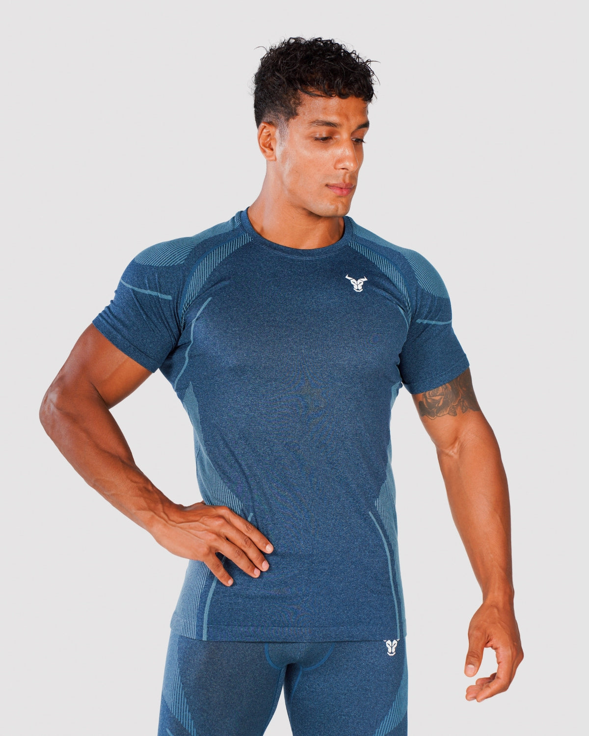 Progress Seamless T-Shirt - Navy Marl