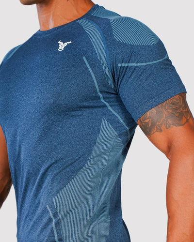 Progress Seamless T-Shirt - Navy Marl