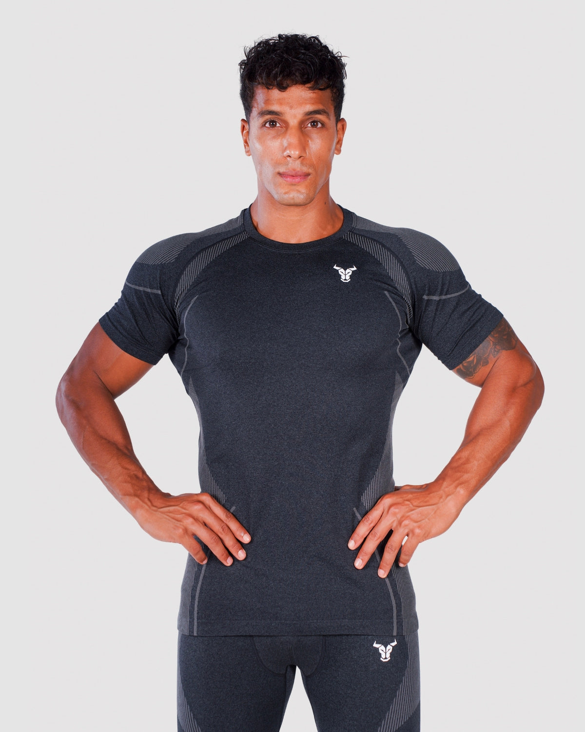 Progress Seamless T-shirt - Black Marl