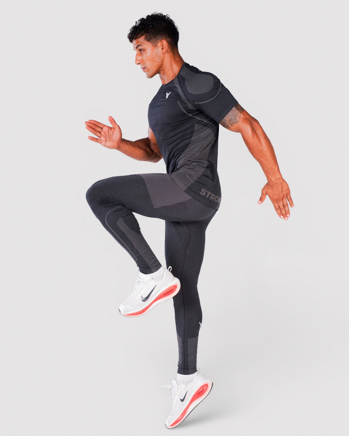 Progress Seamless T-shirt  - Noir Chiné 