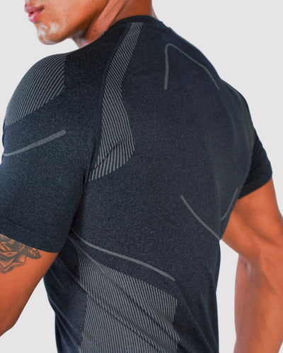 Progress Seamless T-shirt  - Noir Chiné 