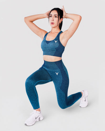 Progress Seamless Leggings - Blue Marl