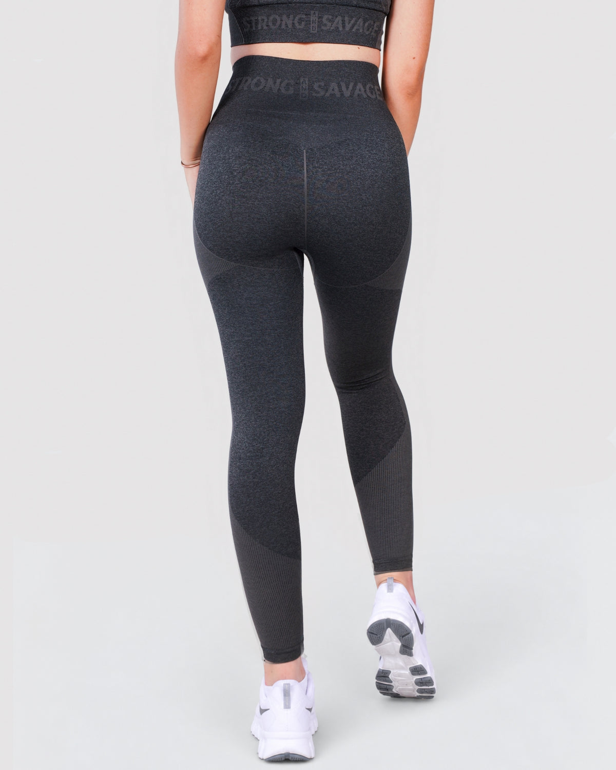 Progress Seamless Leggings - Black Marl