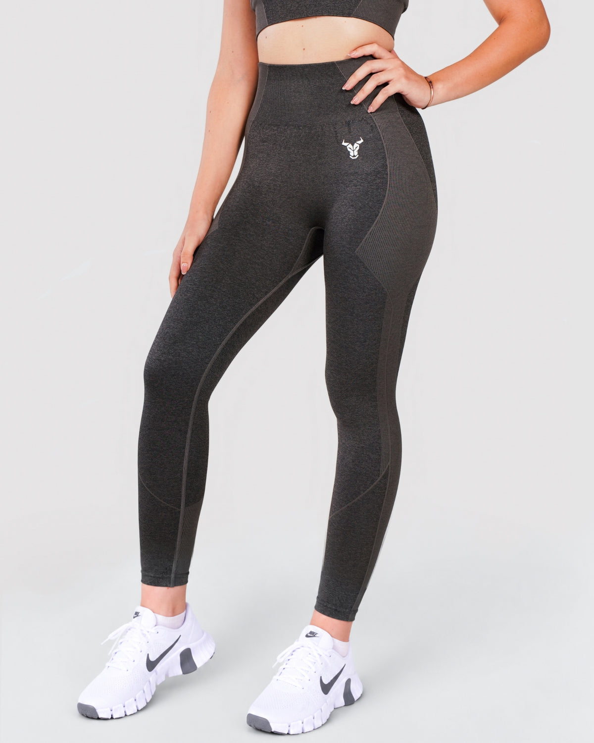 Progress Seamless Leggings - Black Marl