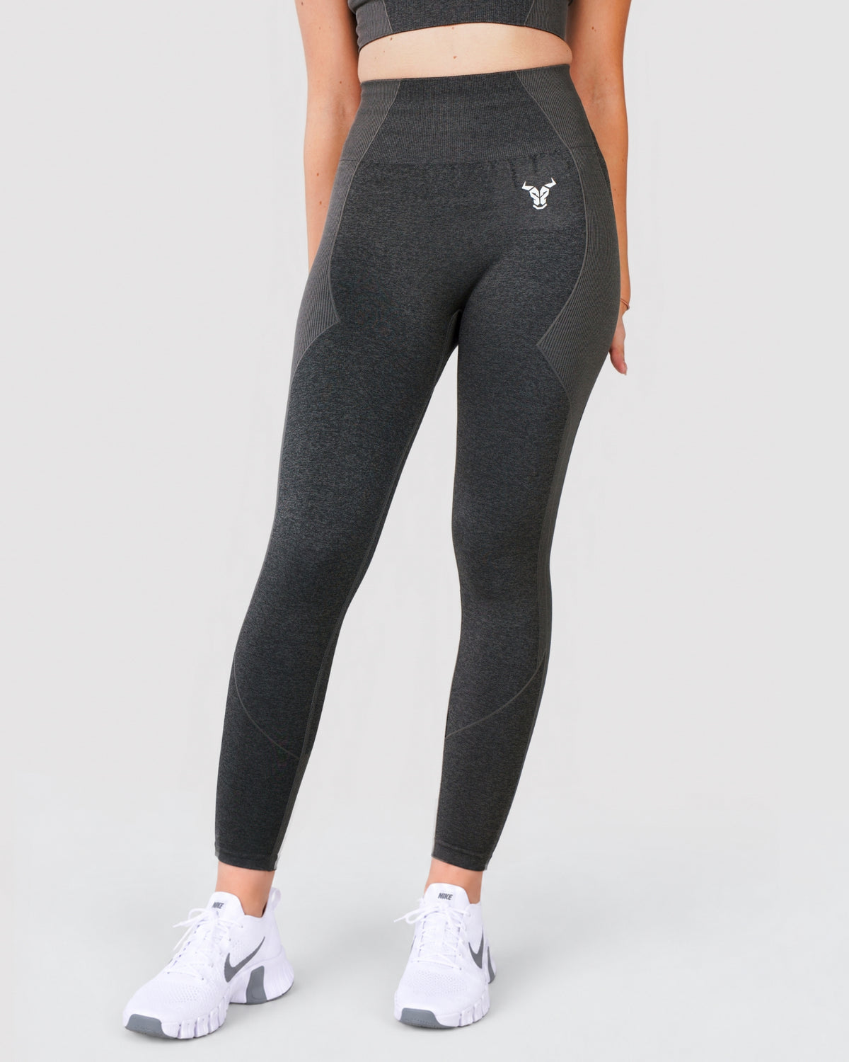 Progress Seamless Leggings - Black Marl