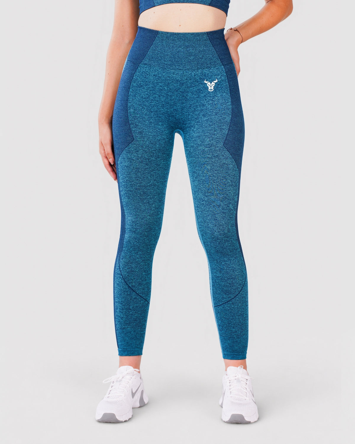 Progress Seamless Leggings - Blue Marl