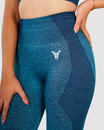 Progress Seamless Leggings - Blue Marl