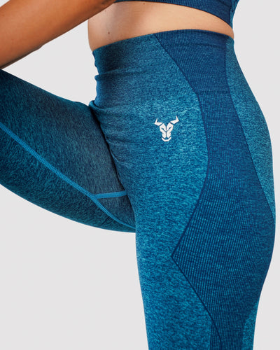 Progress Seamless Leggings - Blue Marl