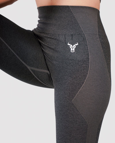 Progress Seamless Leggings - Black Marl