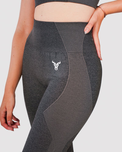 Progress Seamless Leggings - Black Marl