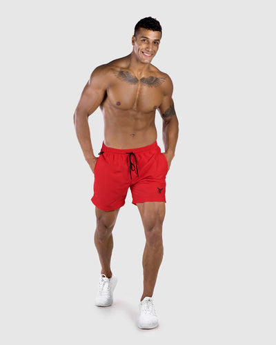 Core Short de bain  - Rouge 
