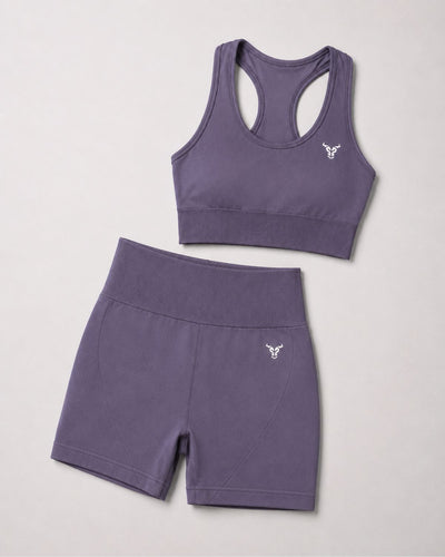 Bra & Short - Smokey Grey