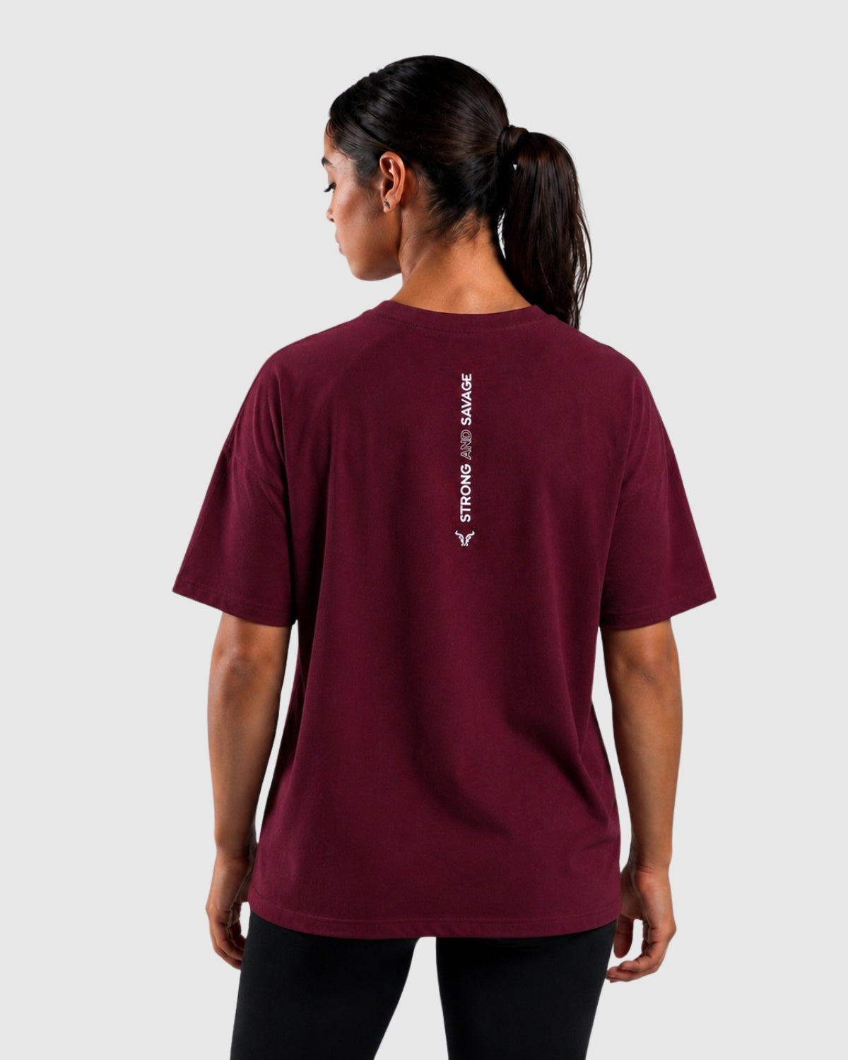Essential Oversized Women T-shirt - Cherry