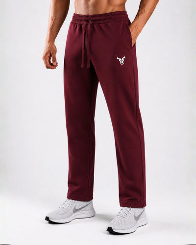 Essential Straight Leg Jogger - Cherry