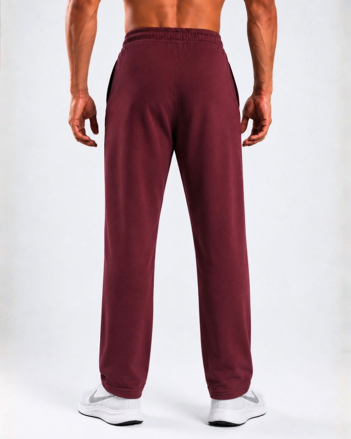 Essential Straight Leg Jogger - Cherry