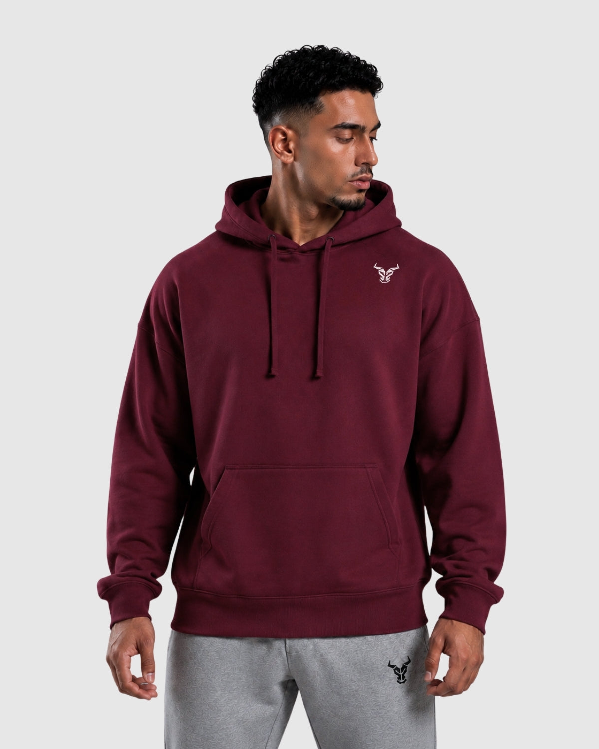 Essential Oversized Hoodie - Cherry