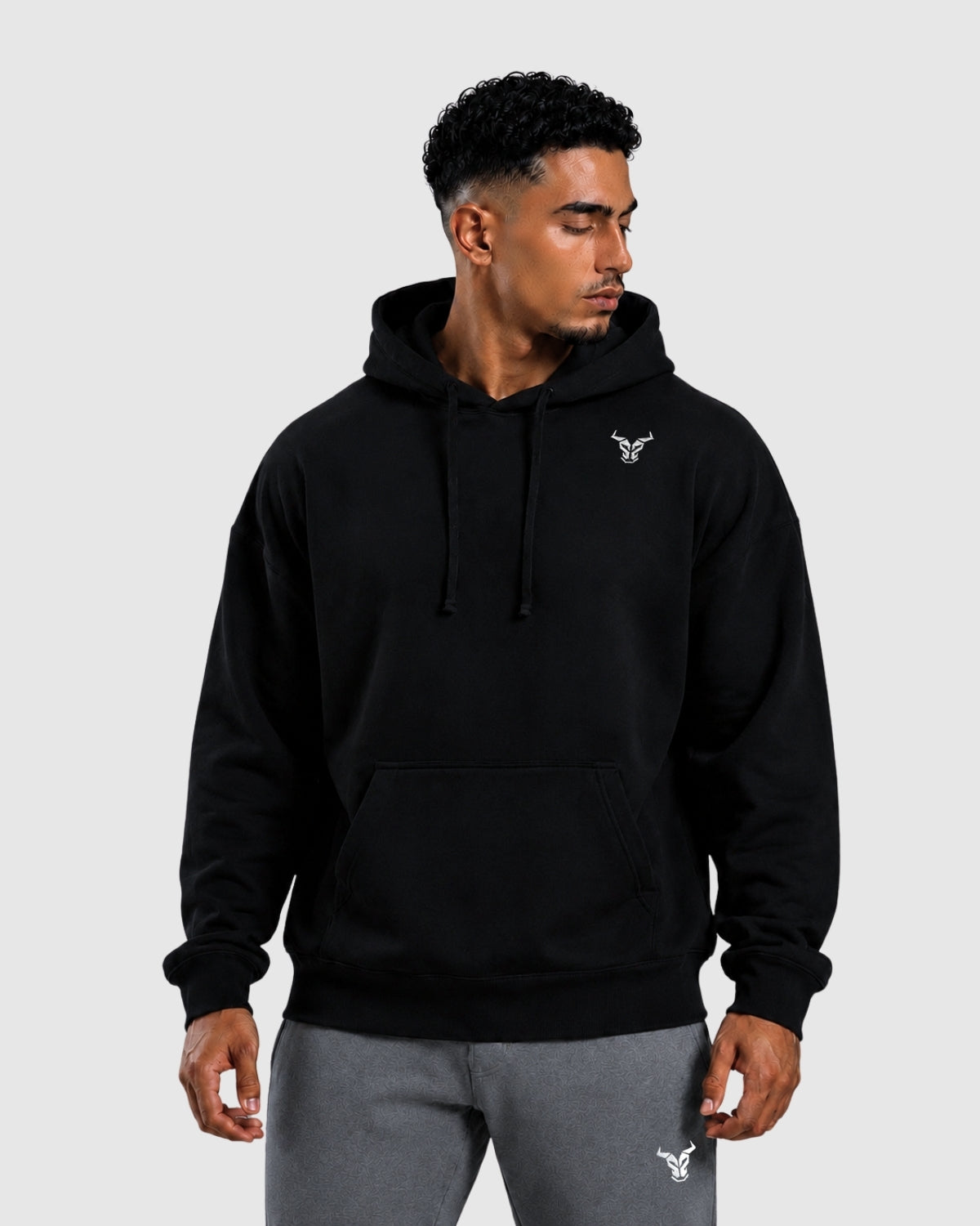 Essential Oversized Hoodie - Black