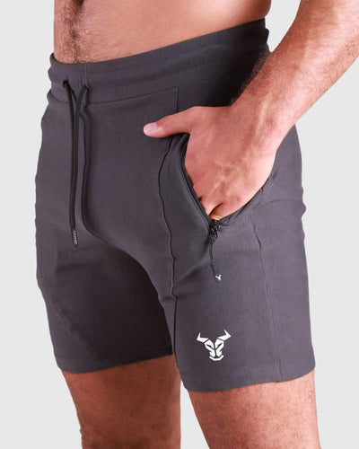 بريمال  شورت - رمادي 