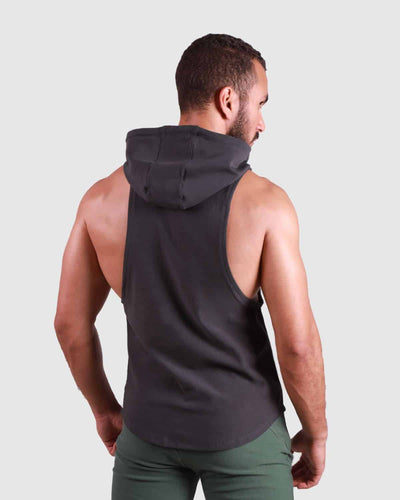 Primal Sleeveless Hoodie - Dark Grey
