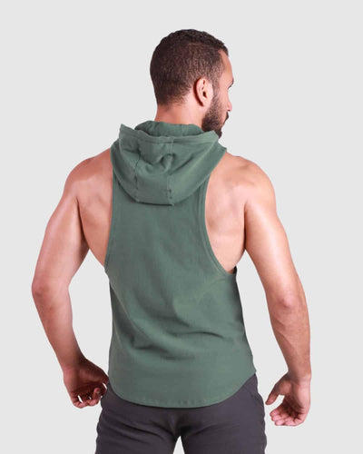 Primal Sleeveless Hoodie - Khaki