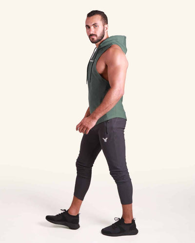 Primal Sleeveless Hoodie - Khaki