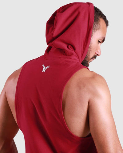 Primal Sleeveless Hoodie - Red