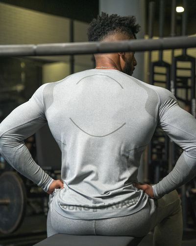 بروجرس سيملس أكمام طويلة - رمادي