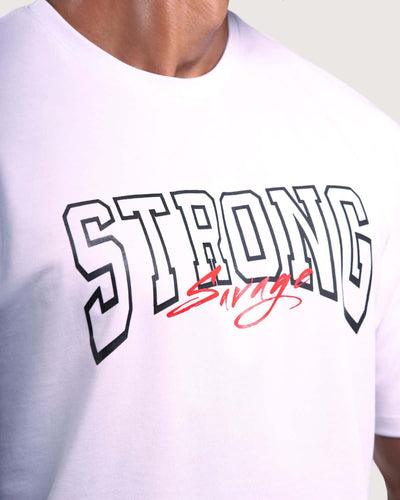 Strong T-shirt oversize - Blanc 
