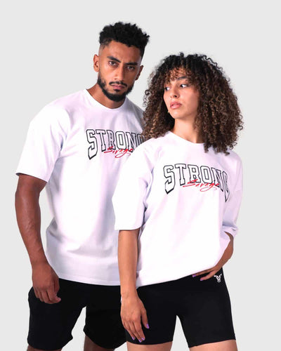 Strong T-shirt oversize - Blanc 