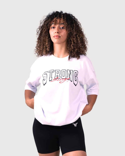 Strong T-shirt oversize - Blanc 